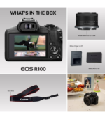 Canon EOS R100 Mirrorless Camera RF-S18-45mm F4.5-6.3 is STM Lens Kit, 24.1 Megapixel CMOS (APS-C) Sensor, 4K Video, RF Mount, Black - Image 6